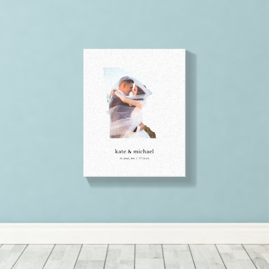 ミネソタ結婚ズ・アニバーサリー・キャンバス – ホワイト キャンバスプリント (インサイチュ (ウッドフロア))