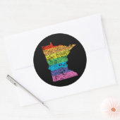 ミネソタ虹 ラウンドシール (封筒)