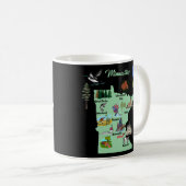 ミネソタ観光客地図と名所と有名なsy コーヒーマグカップ (正面右)