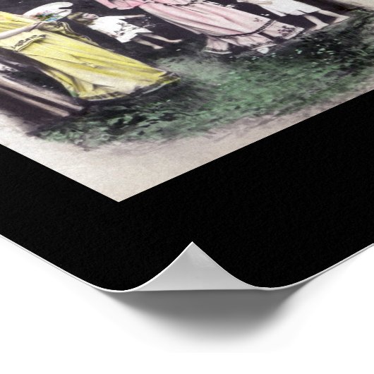 ミネソタ語アルファベット文字の名前アート ポスター (角)