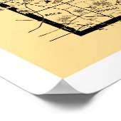 ミネソタ鉄道地図1897 ポスター (角)