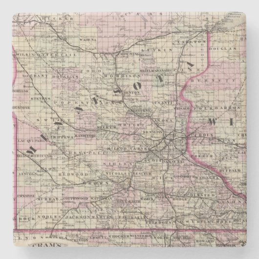 ミネソタ9 ストーンコースター (正面)