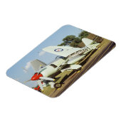 ミネソタ・ウィングCAFのホーカーシーフューリー マグネット (左側)