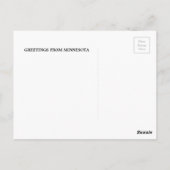 ミネソタ・ウッド素朴からの挨拶 ポストカード (裏面)