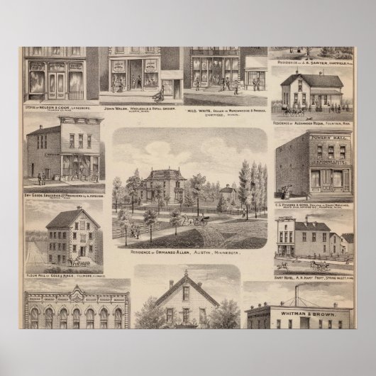ミネソタ，オースティンのレジデンスとビジネス ポスター (正面)