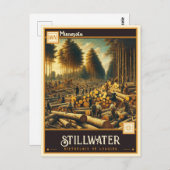 ミネソタ・スティルウォーター |ヴィンテージ ポストカード (正面/裏面)