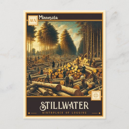 ミネソタ・スティルウォーター |ヴィンテージ ポストカード (正面)