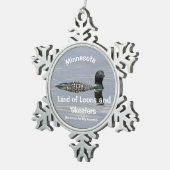 ミネソタ スノーフレークピューターオーナメント (右)