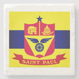 ミネソタ、セントポール州旗 ストーンコースター