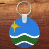 ミネソタ、ダルース国旗 キーホルダー (正面)