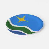 ミネソタ、ダルース国旗 ペーパープレート (アングル)