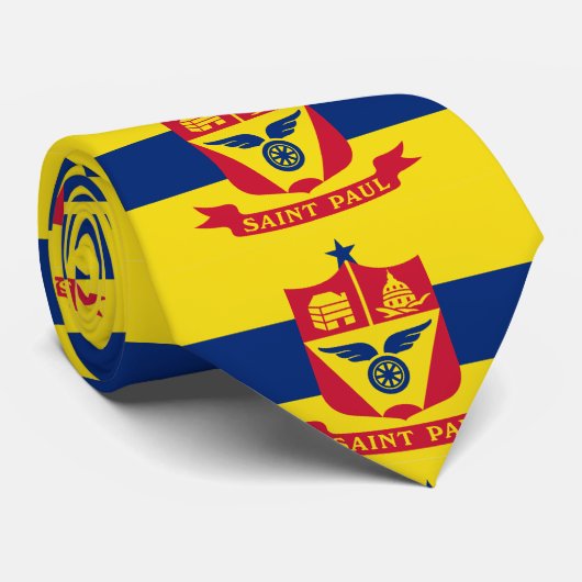 ミネソタ・ティエ・セントポール州旗 ネクタイ (ロール)