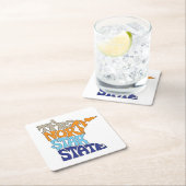 ミネソタ・ニックネーム・ワードアート スクエアペーパーコースター (インサイチュ)