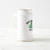 ミネソタ・ニース。周期だ！(黒い文字) ビールジョッキ (正面左)