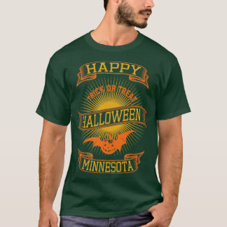 ミネソタ ハッピー ハロウィン ヴィンテージ スタイル Tシャツ