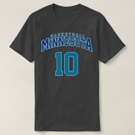 ミネソタ・バスケットボール選手番号2 Tシャツ (デザイン正面)