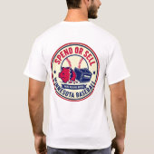 ミネソタ・ベースボール・デザインに費やすか売るか Tシャツ (裏面)