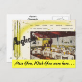 ミネソタ,ミネアポリス,アングレシーレストラン ポストカード (正面/裏面)