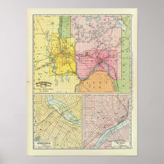 ミネソタ，ミネアポリス，セントポール ポスター (正面)