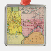 ミネソタ,ミネアポリス,セントポール メタルオーナメント (正面)