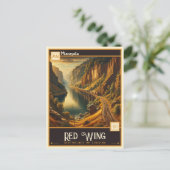 ミネソタ・レッド・ウィング |ヴィンテージ ポストカード (スタンド正面)