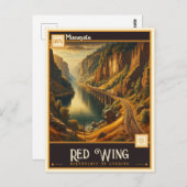 ミネソタ・レッド・ウィング |ヴィンテージ ポストカード (正面/裏面)