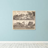 ミネソタ,ロチェスターのレジデンスとブルワリー キャンバスプリント (インサイチュ (ウッドフロア))