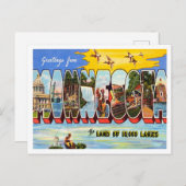 ミネソタ・ヴィンテージ・トラベルからの挨拶 ポストカード (正面/裏面)