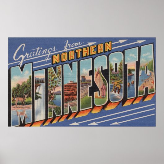 ミネソタ（北部） – ラージレターのシーン ポスター (正面)