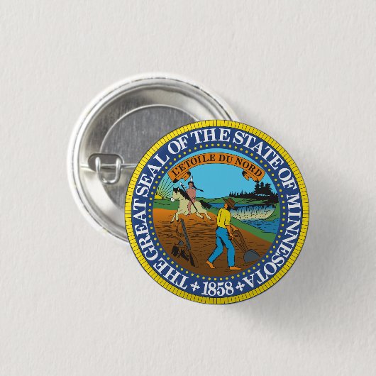 ミネソタ 缶バッジ (正面&裏面)