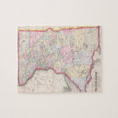 ミネソタ(1864年)のヴィンテージの地図 ジグソーパズル (横)