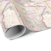 ミネソタ(1864年)のヴィンテージの地図 ラッピングペーパー (ロールコーナー)