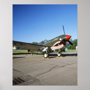 ミネソタCAFエアショーでのカーチスP-40 ウォーホーク ポスター