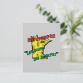 ミネソタMN米国モットー～Ya Sure Ya Betcha ポストカード (スタンド正面)