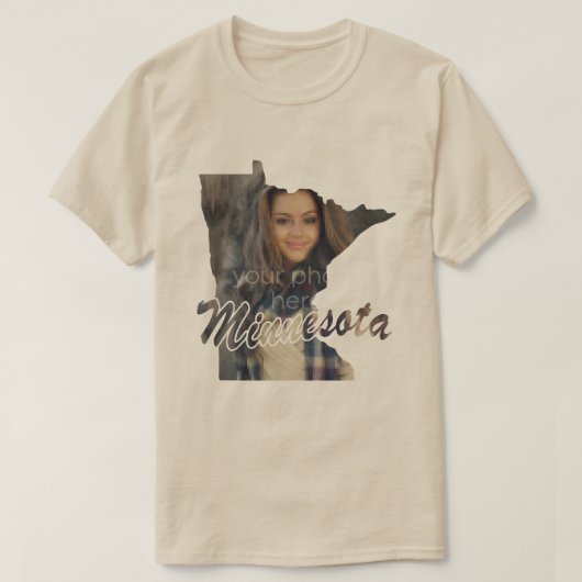 ミネソタTシャツの写真州 Tシャツ (デザイン正面)