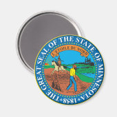 ミネソ素晴らしタ州の封印 マグネット (正面/裏面)