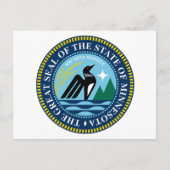 ミネソ素晴らしタ州の新しい封印 ポストカード (正面)