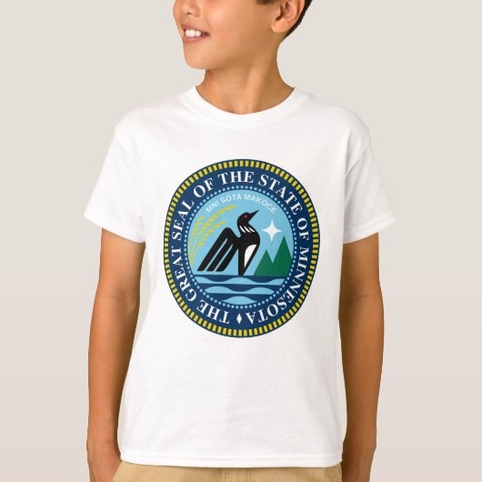 ミネソ素晴らしタ州の新しい封印 Tシャツ (正面)