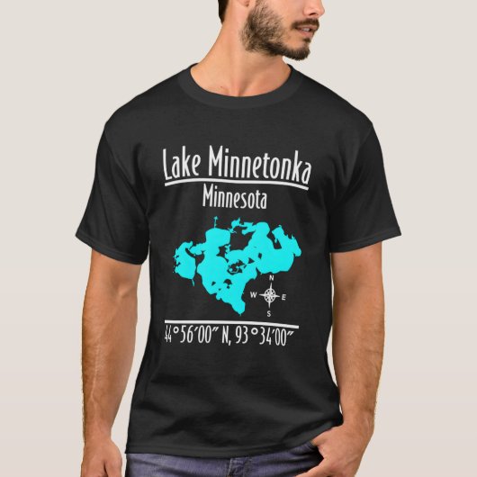 ミネトンカ湖 – ミネソタ Tシャツ (正面)