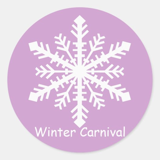 ミネノウタスノーフレーク ラウンドシール (正面)