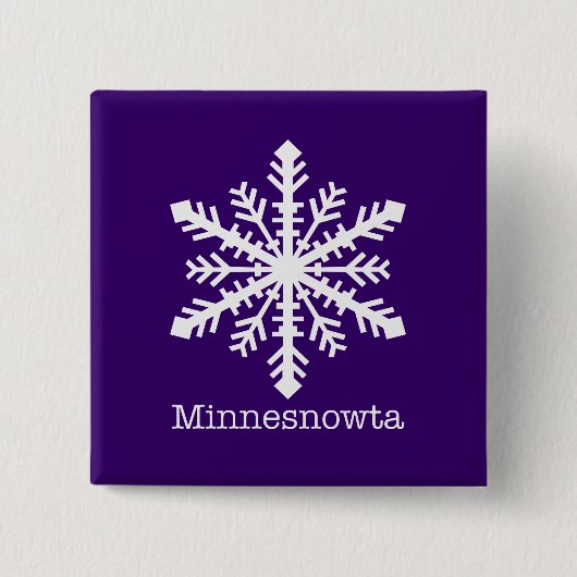 ミネノウタスノーフレーク 缶バッジ (正面)