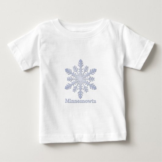 ミネノウタブルースノーフレーク ベビーTシャツ (正面)