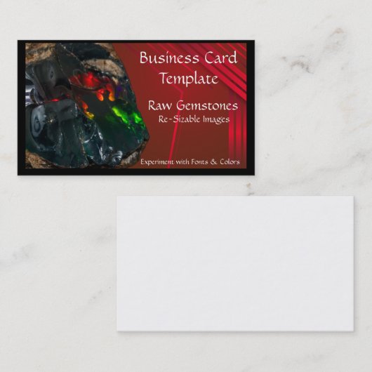 ミネラルクリスタル生Opal名刺 名刺 (正面/裏面)