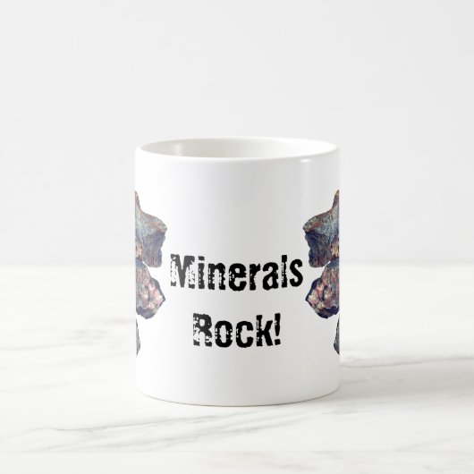 ミネラルズロックコレクターおもしろい コーヒーマグカップ (中央)