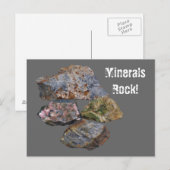 ミネラルズロックコレクターおもしろい ポストカード (正面/裏面)