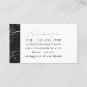 ミネラルパープルアメジスト水晶クォーツテクスチャバス 名刺 (裏面)