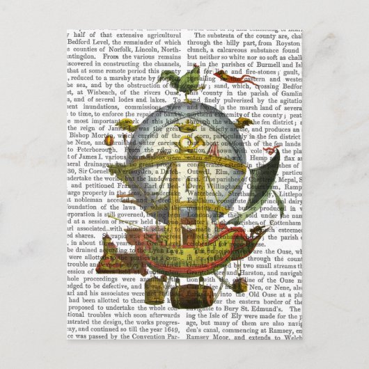 ミネラルホットエアバルーン ポストカード (正面)