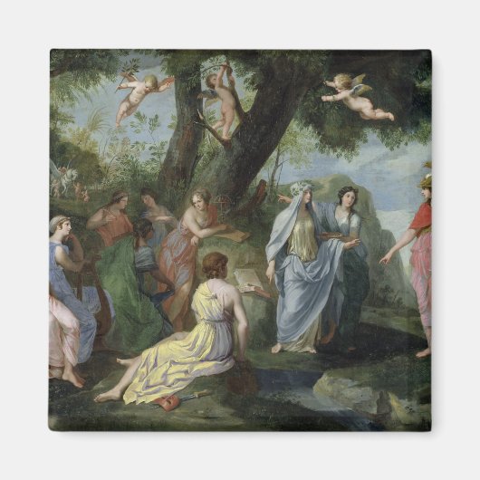 ミネルバとミューズ マグネット (正面)