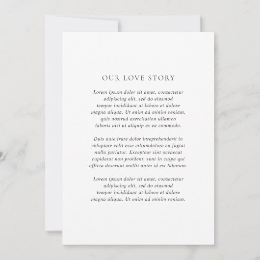 ミネルバモダンエレガントな結婚式 招待状 (裏面)