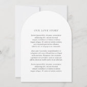 ミネルバモダンエレガントな結婚式 招待状 (裏面)